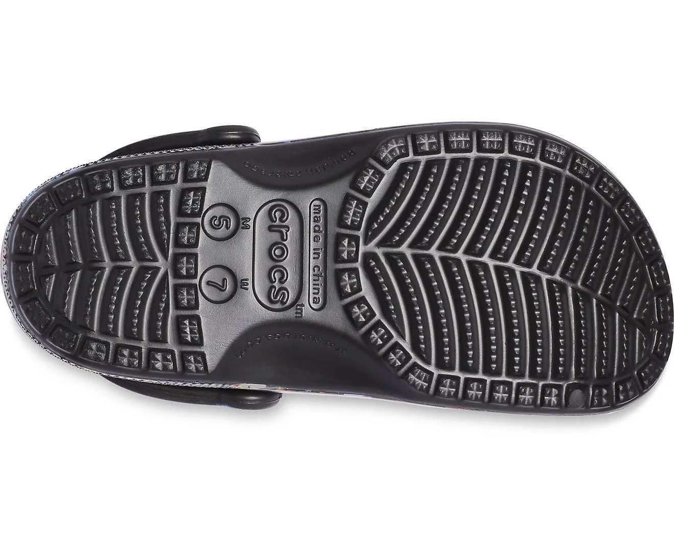 Classic Printed Floral Black/Multi Unisex Clog-206376-0c4