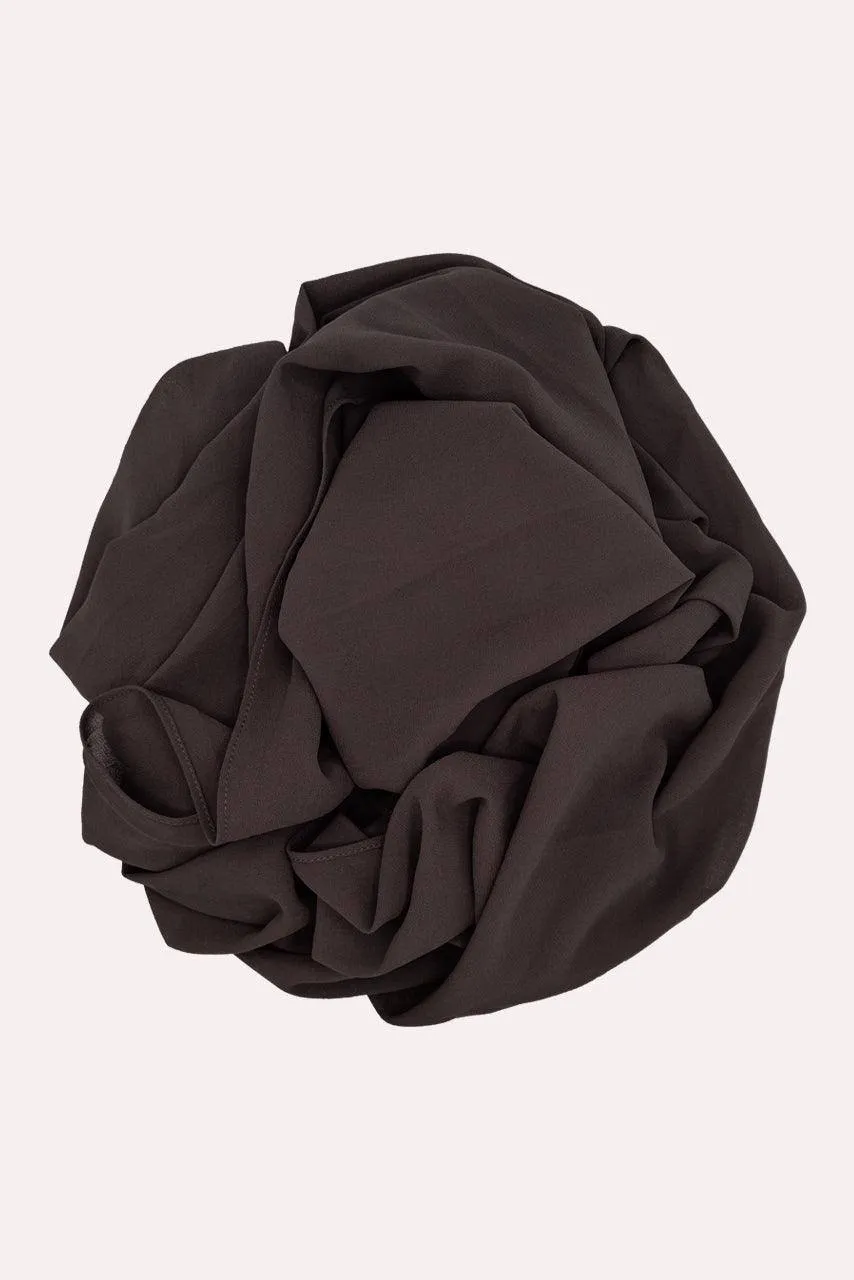Classic Square Chiffon Hijab - Granite