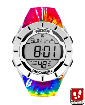 Coliseum Fit™ Samadelic Tie-Dye Edition (White/Black) Watch