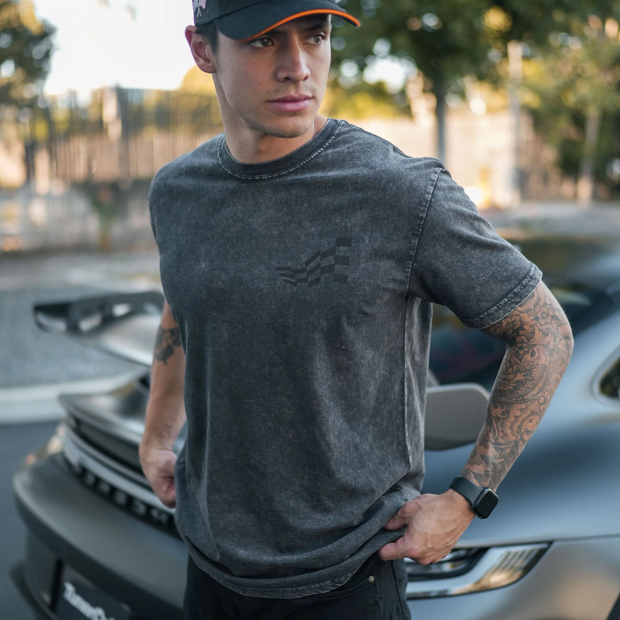 CORSA STONE-WASHED TEE