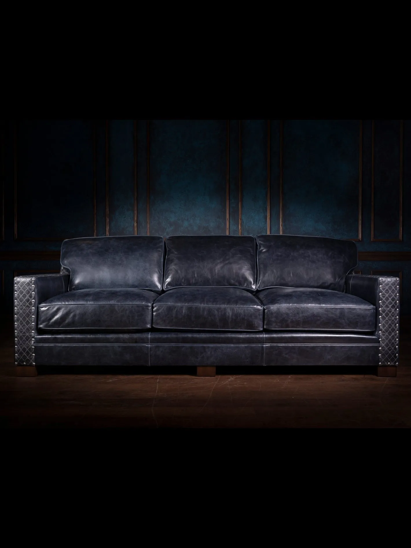 Cowboys Blue Star Leather Sofa