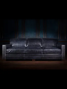 Cowboys Blue Star Leather Sofa