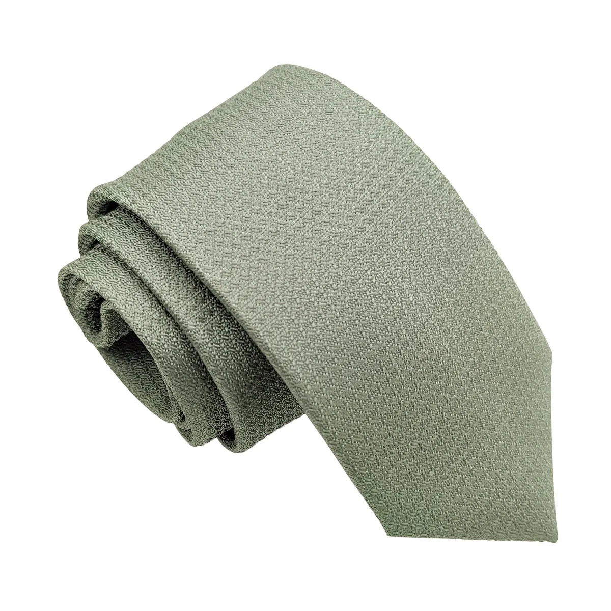 Dark Sage Woven Wedding Tie