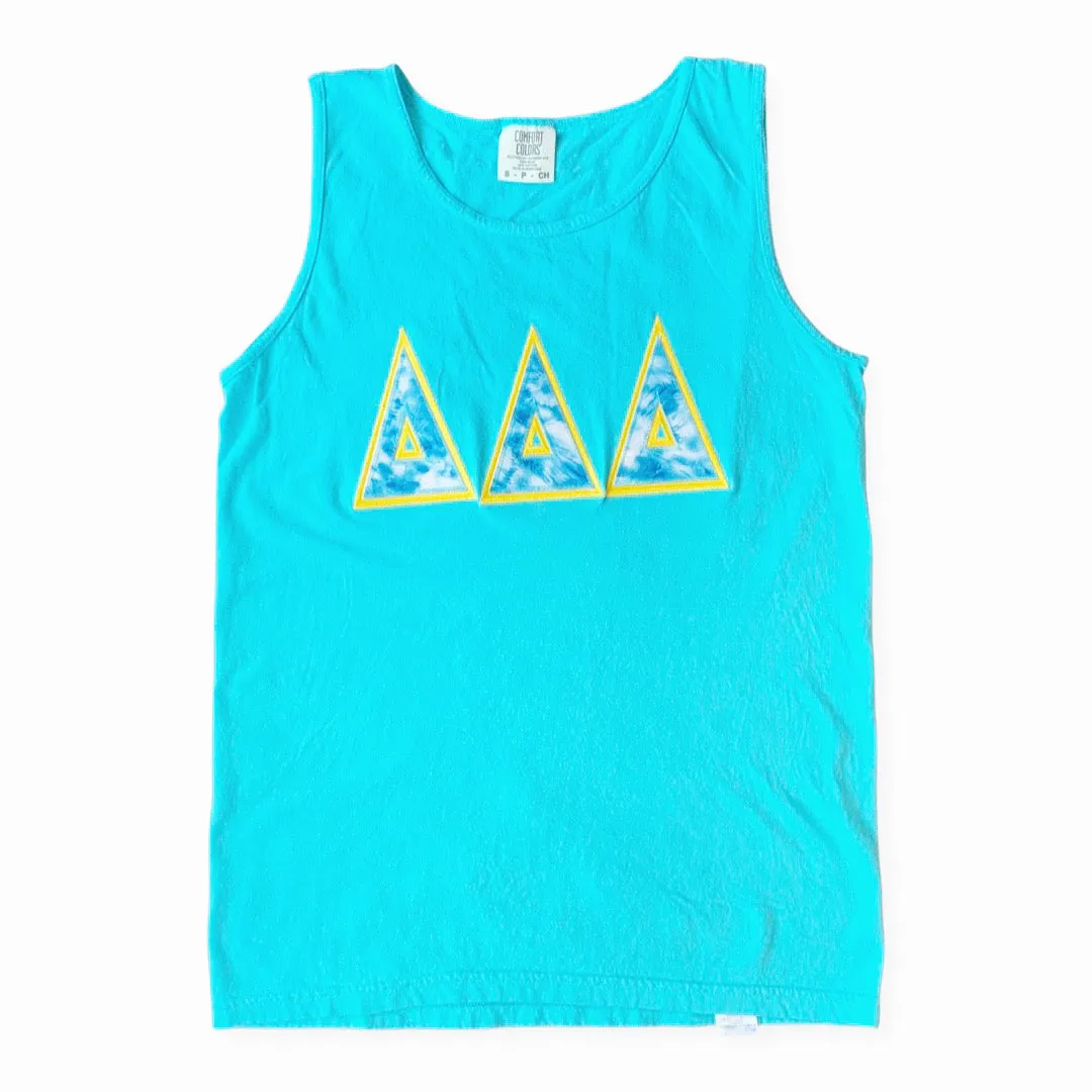 DELTA DELTA DELTA DOUBLE APPLIQUE TANK