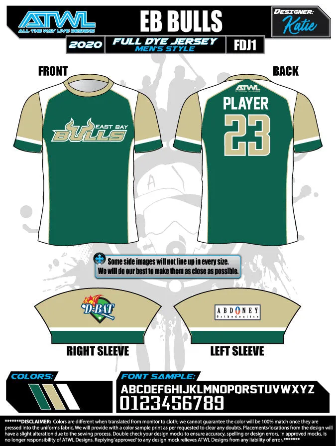 East Bay Spring 2020 Baseball Jerseys