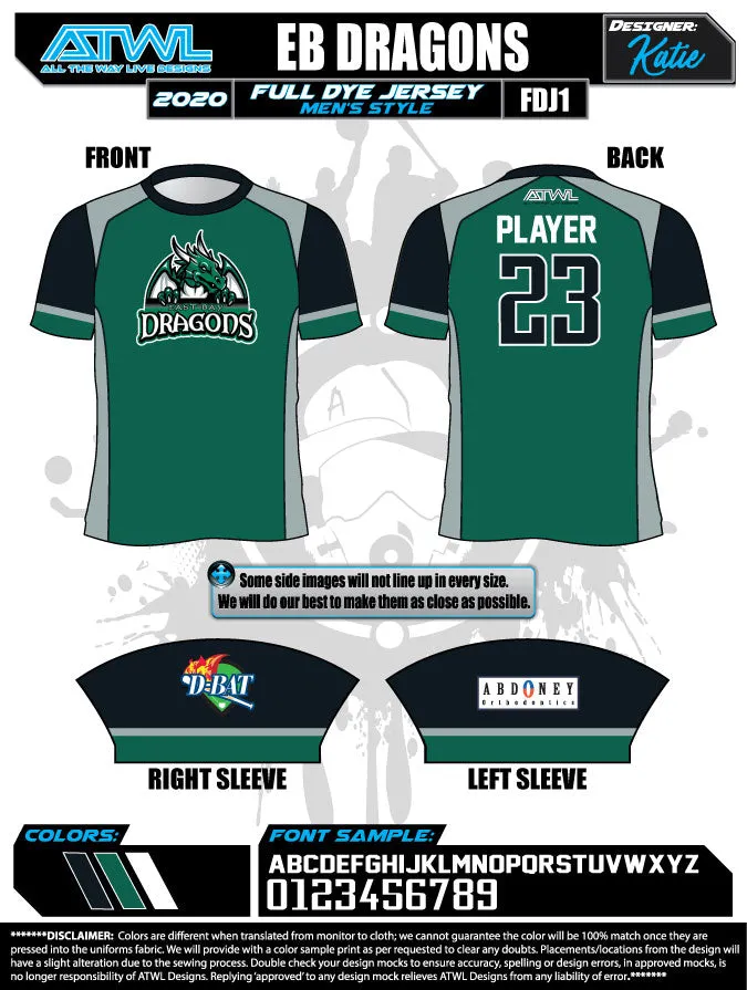 East Bay Spring 2020 Baseball Jerseys