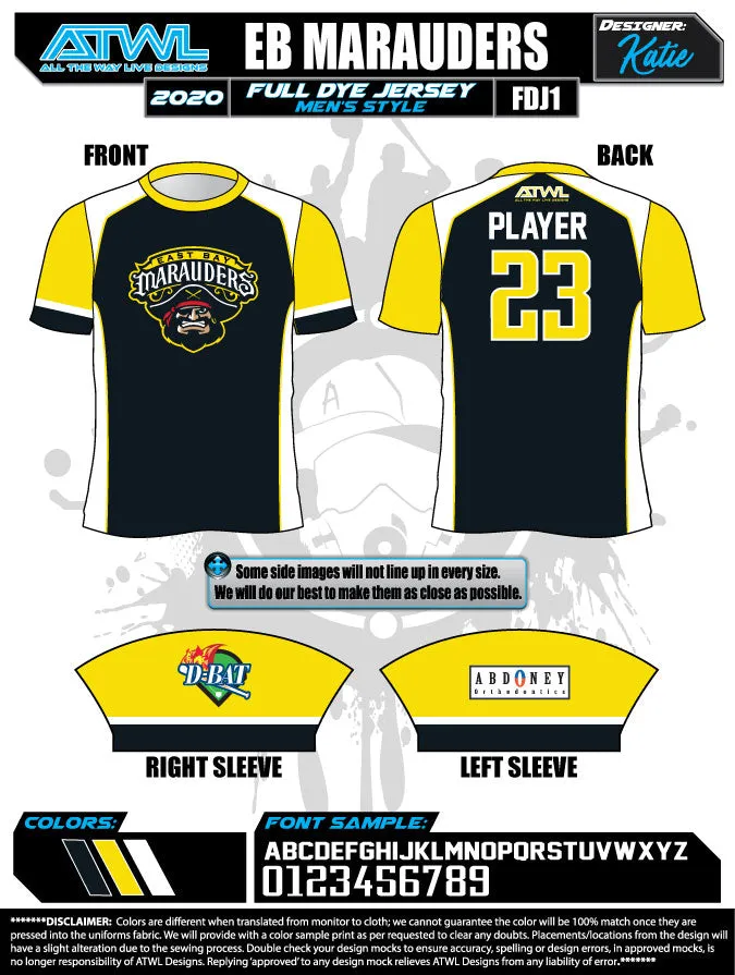 East Bay Spring 2020 Baseball Jerseys