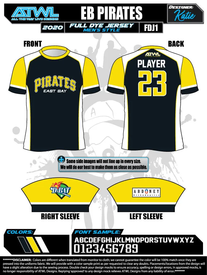 East Bay Spring 2020 Baseball Jerseys