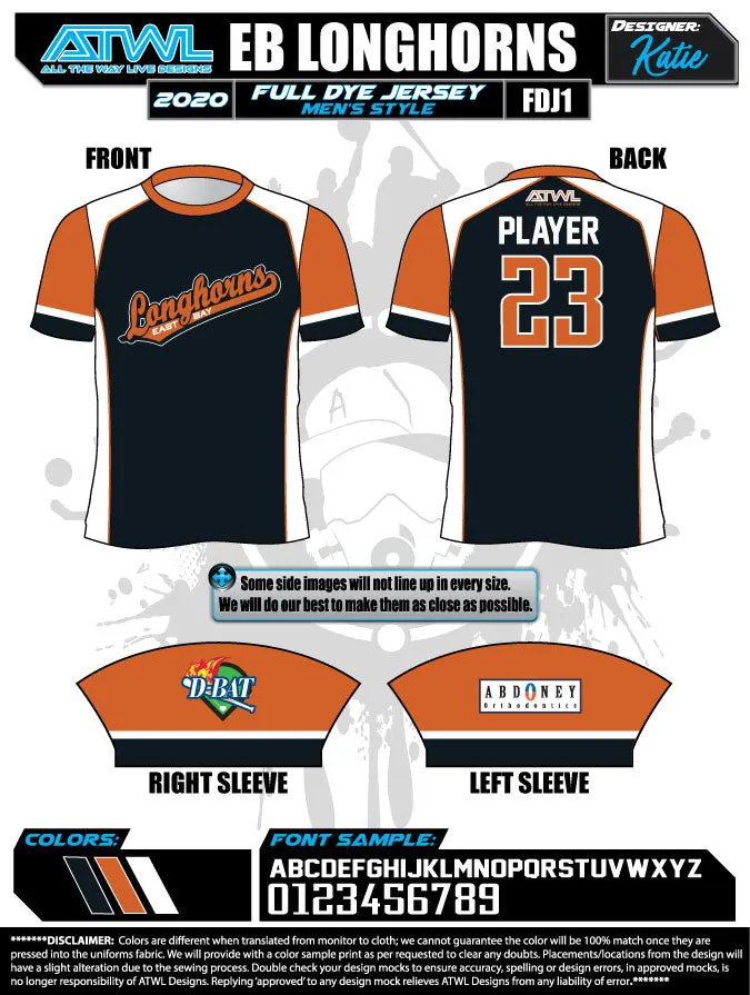 East Bay Spring 2020 Baseball Jerseys