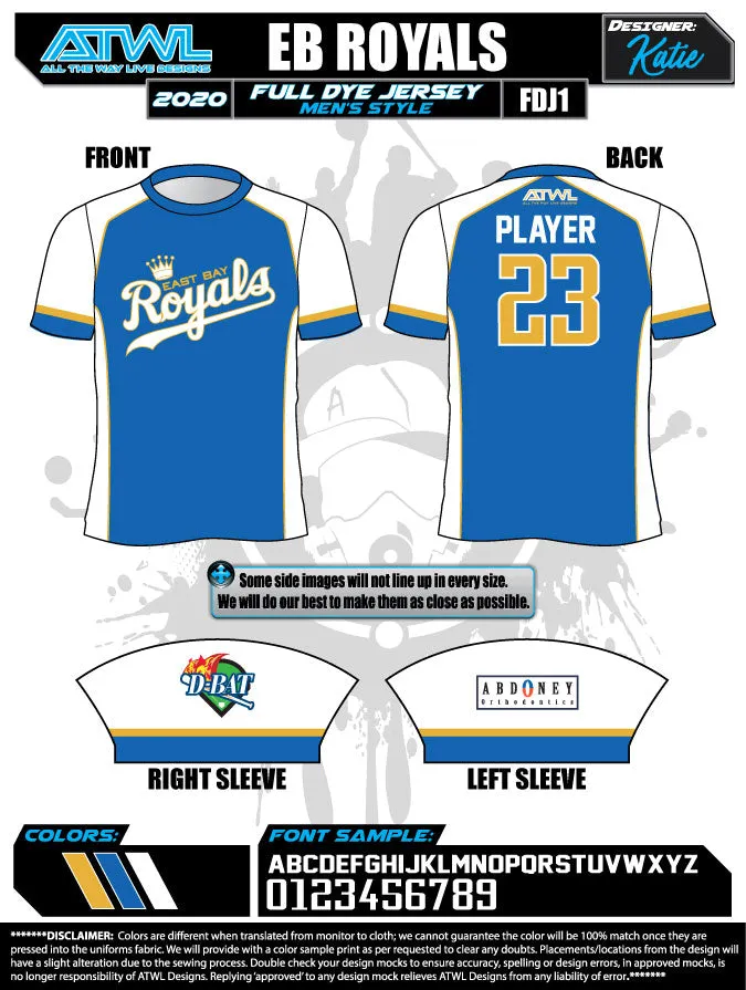 East Bay Spring 2020 Baseball Jerseys