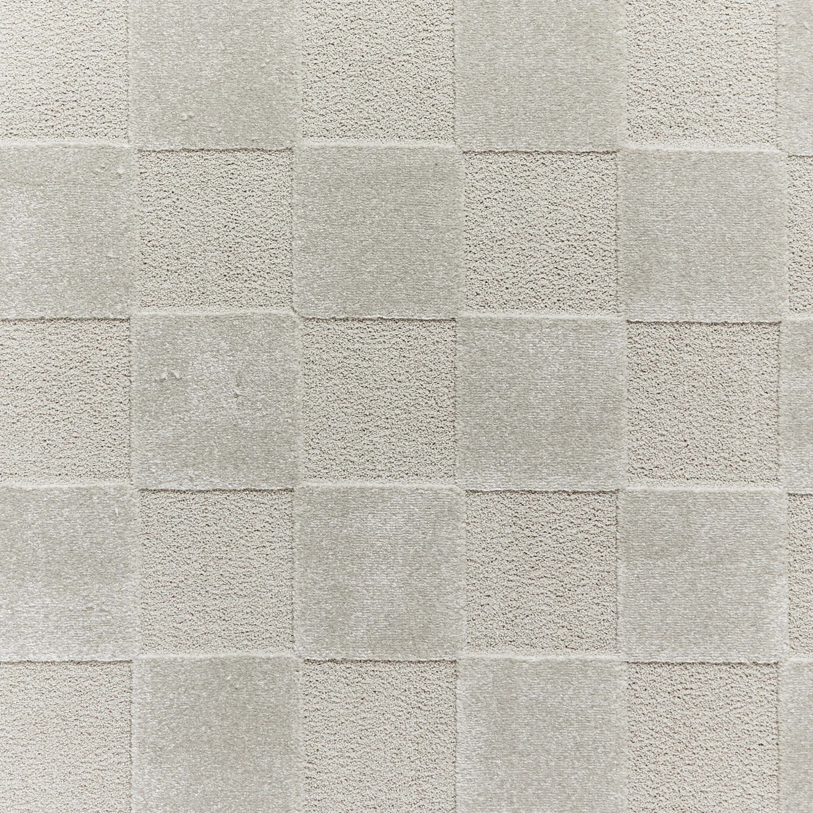Elio 69924 Multi Textured Pile Rug Silver