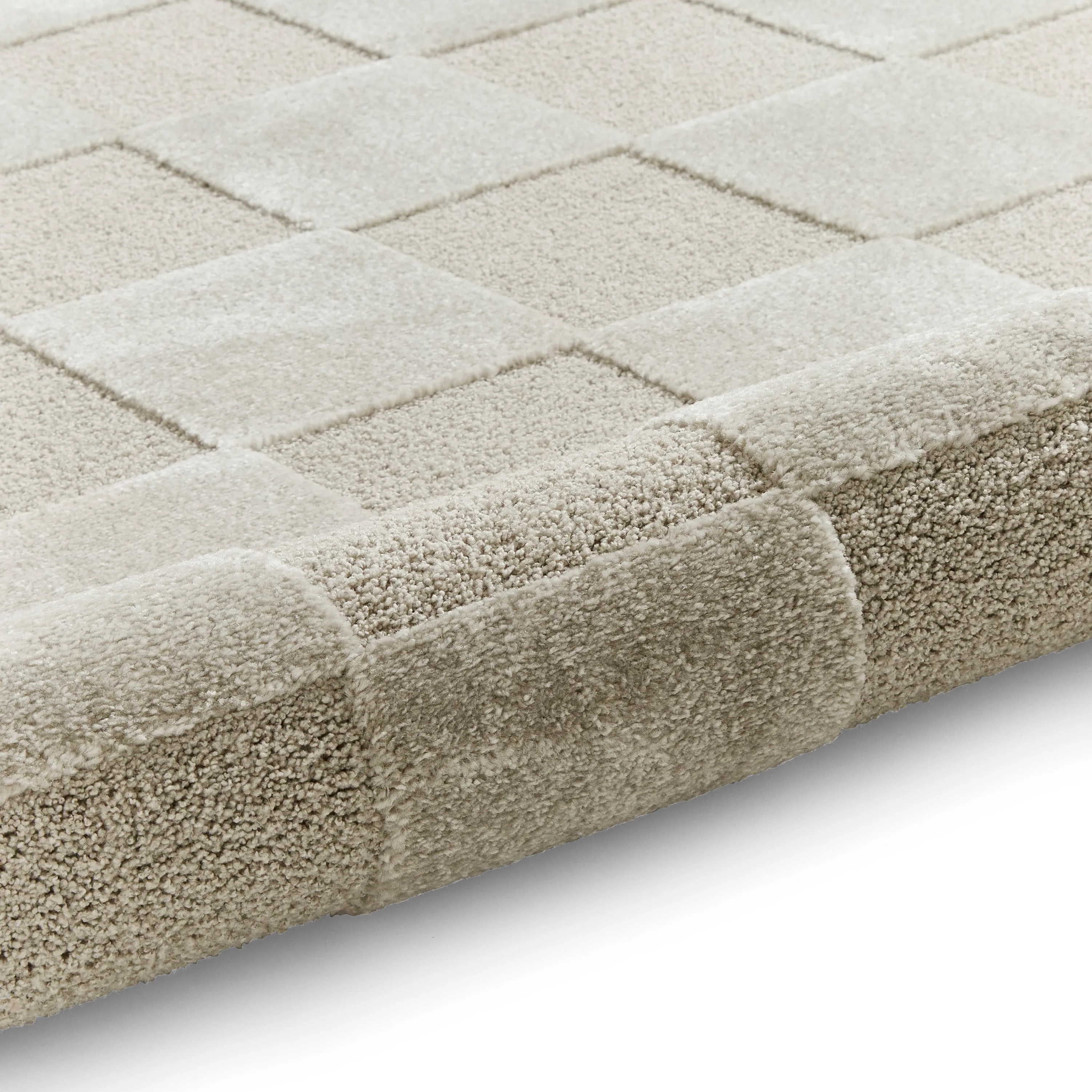 Elio 69924 Multi Textured Pile Rug Silver