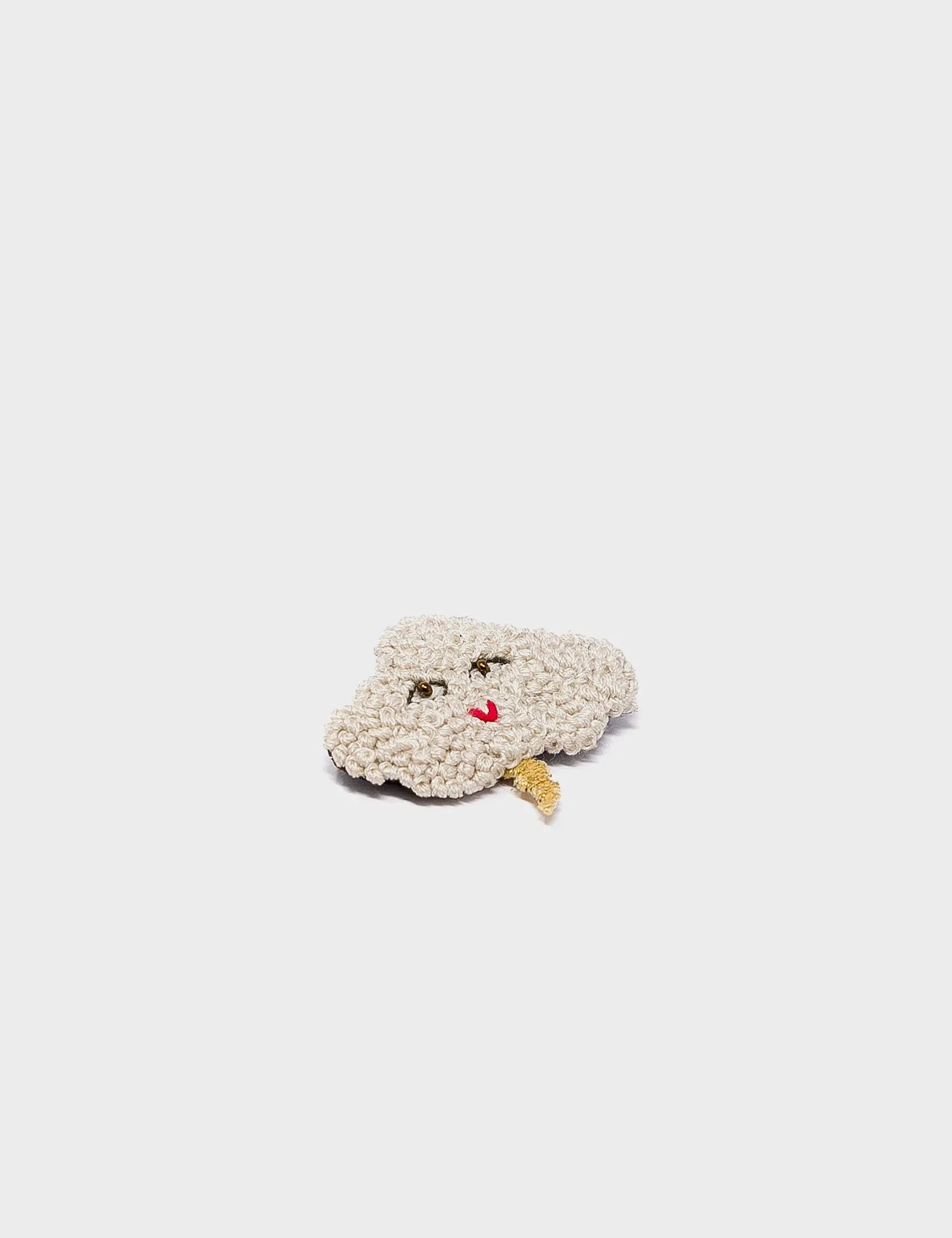 Handcrafted Embroidery Lapel Pin - Elegant Cloudia Design