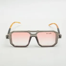 Enzo Detail Square (Gray) Sunglasses