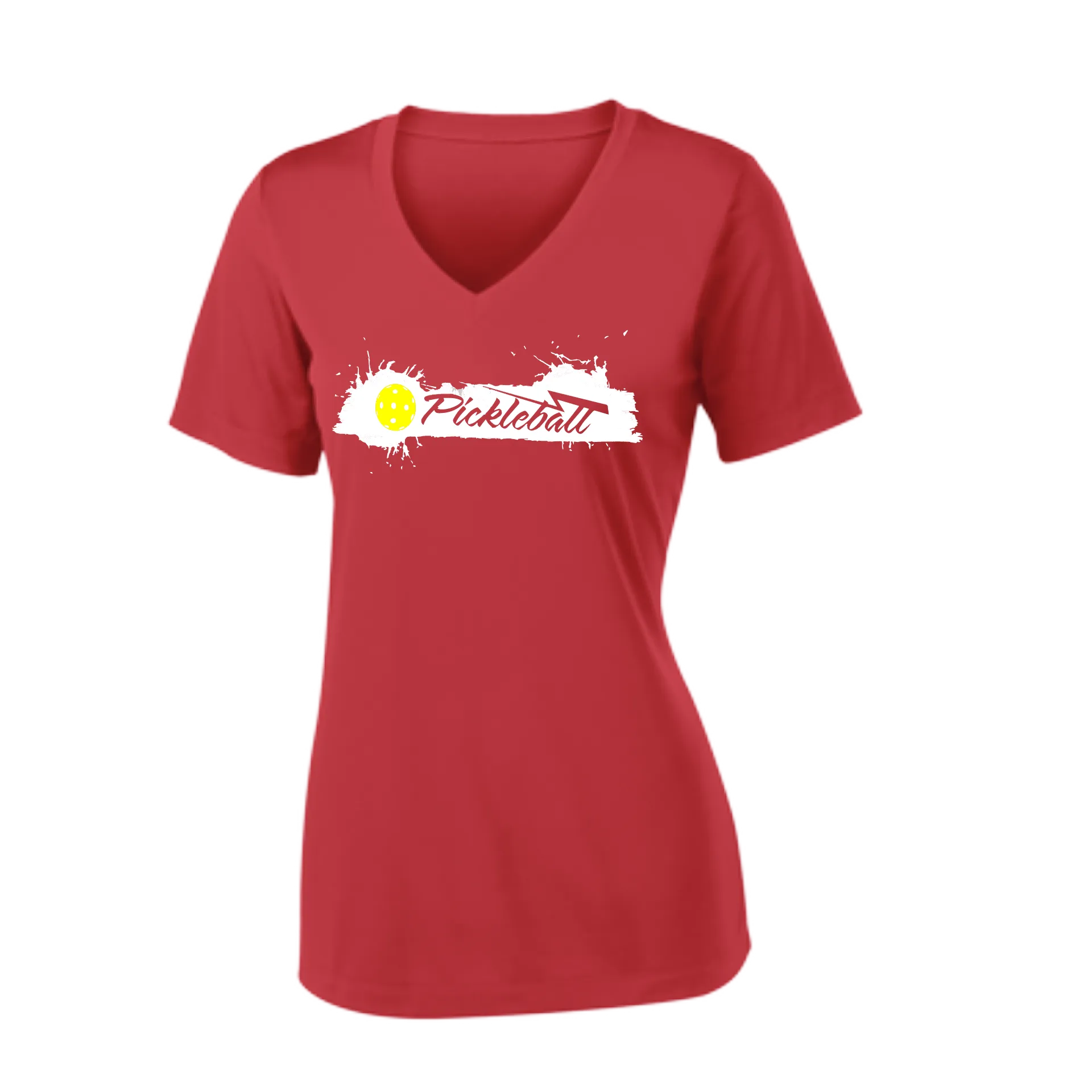 Extreme Pickleball | Women's Short Sleeve V-Neck Pickleball Shirts | 100% Polyester