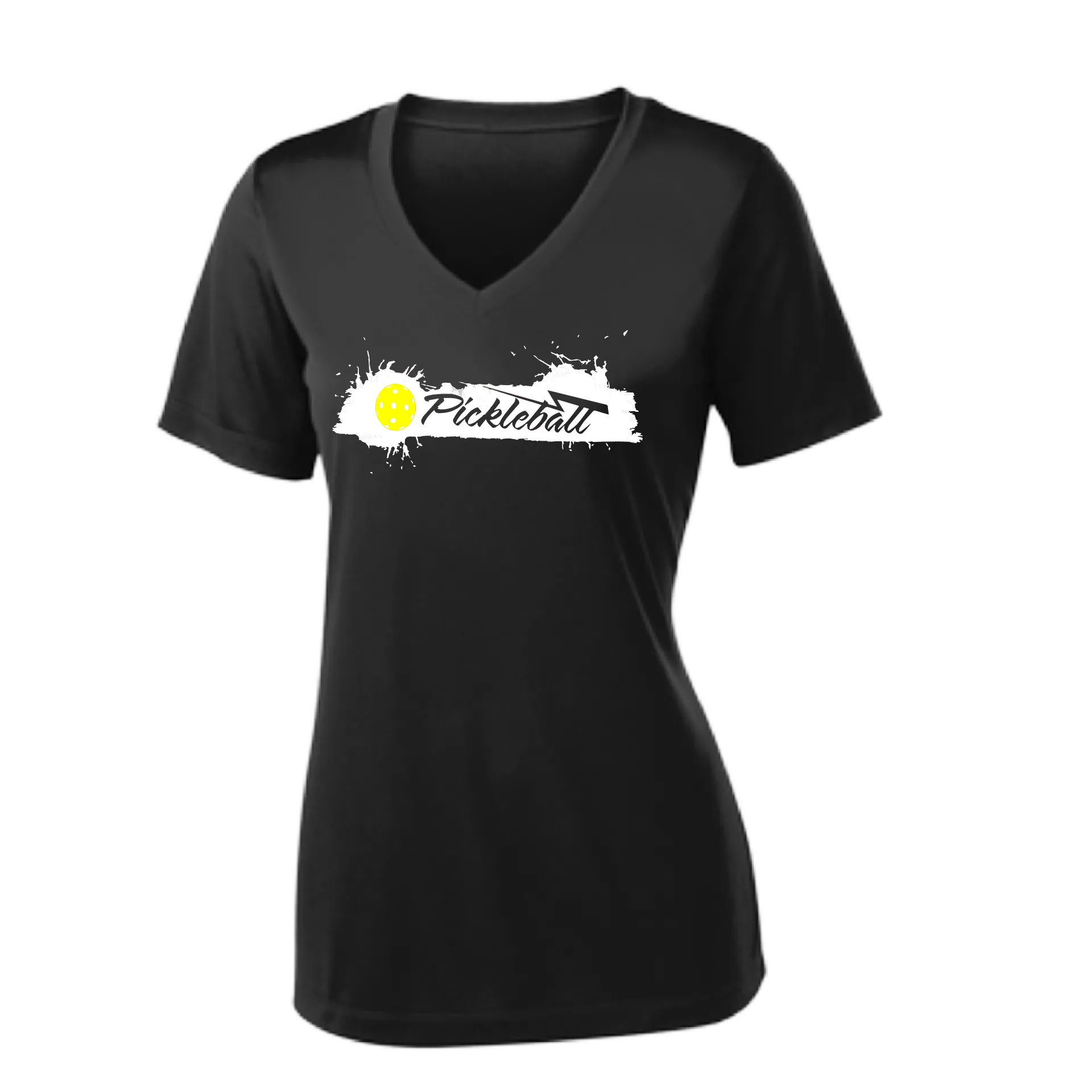 Extreme Pickleball | Women's Short Sleeve V-Neck Pickleball Shirts | 100% Polyester