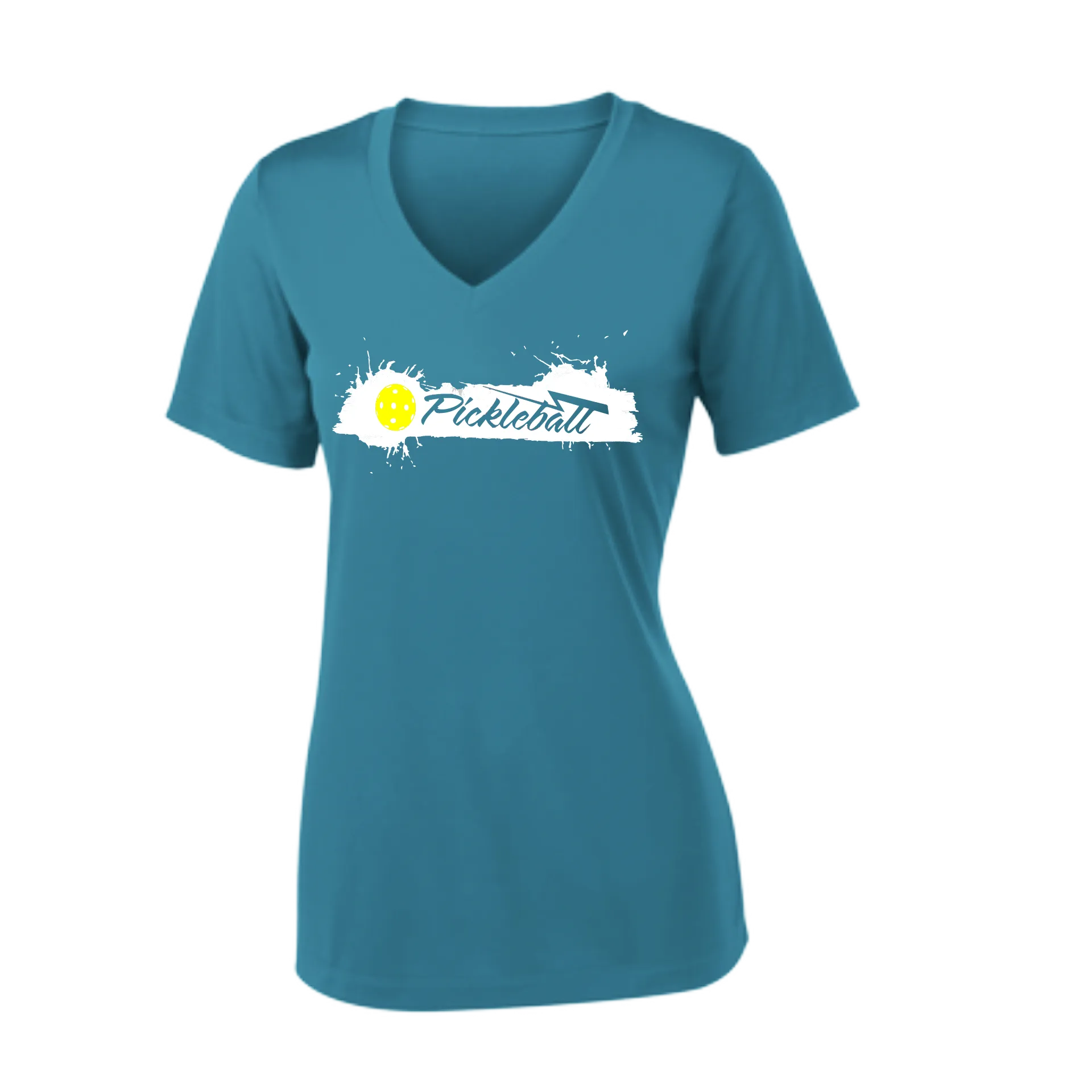 Extreme Pickleball | Women's Short Sleeve V-Neck Pickleball Shirts | 100% Polyester