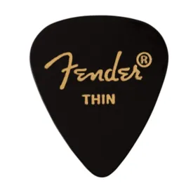 Fender 351 Black Thin 3 Pack (36) Bundle