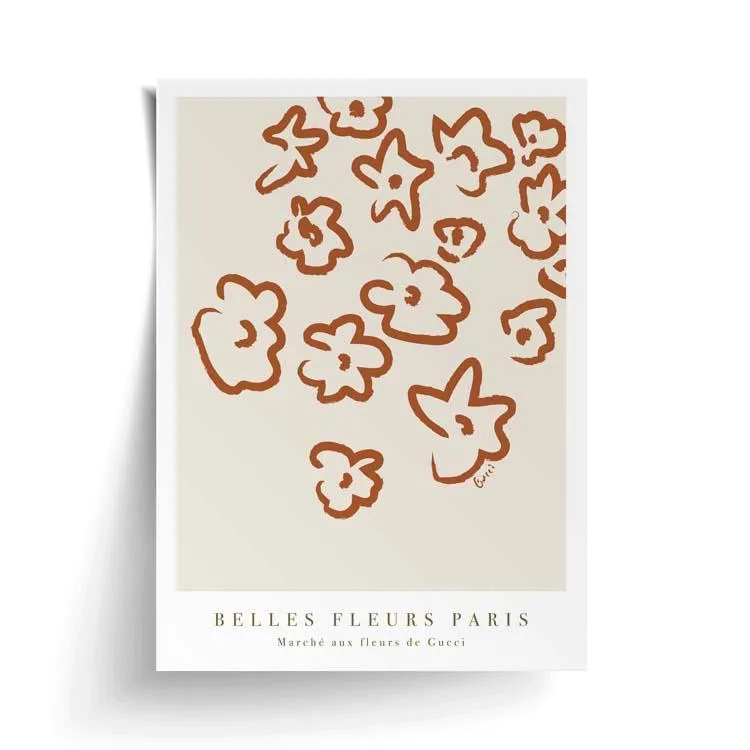 FLEURS PRINT RUST