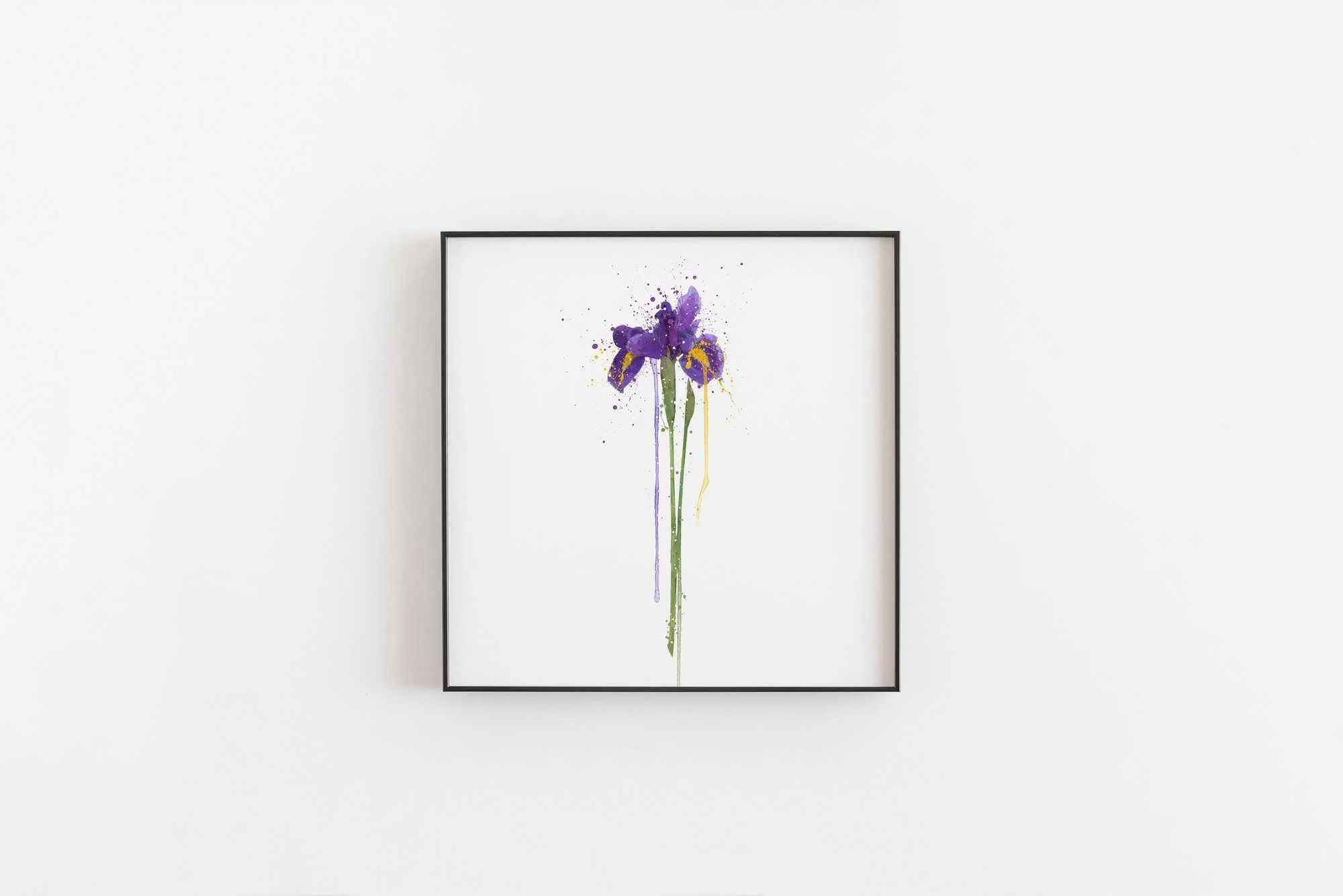 Flower Wall Art Print 'Iris'