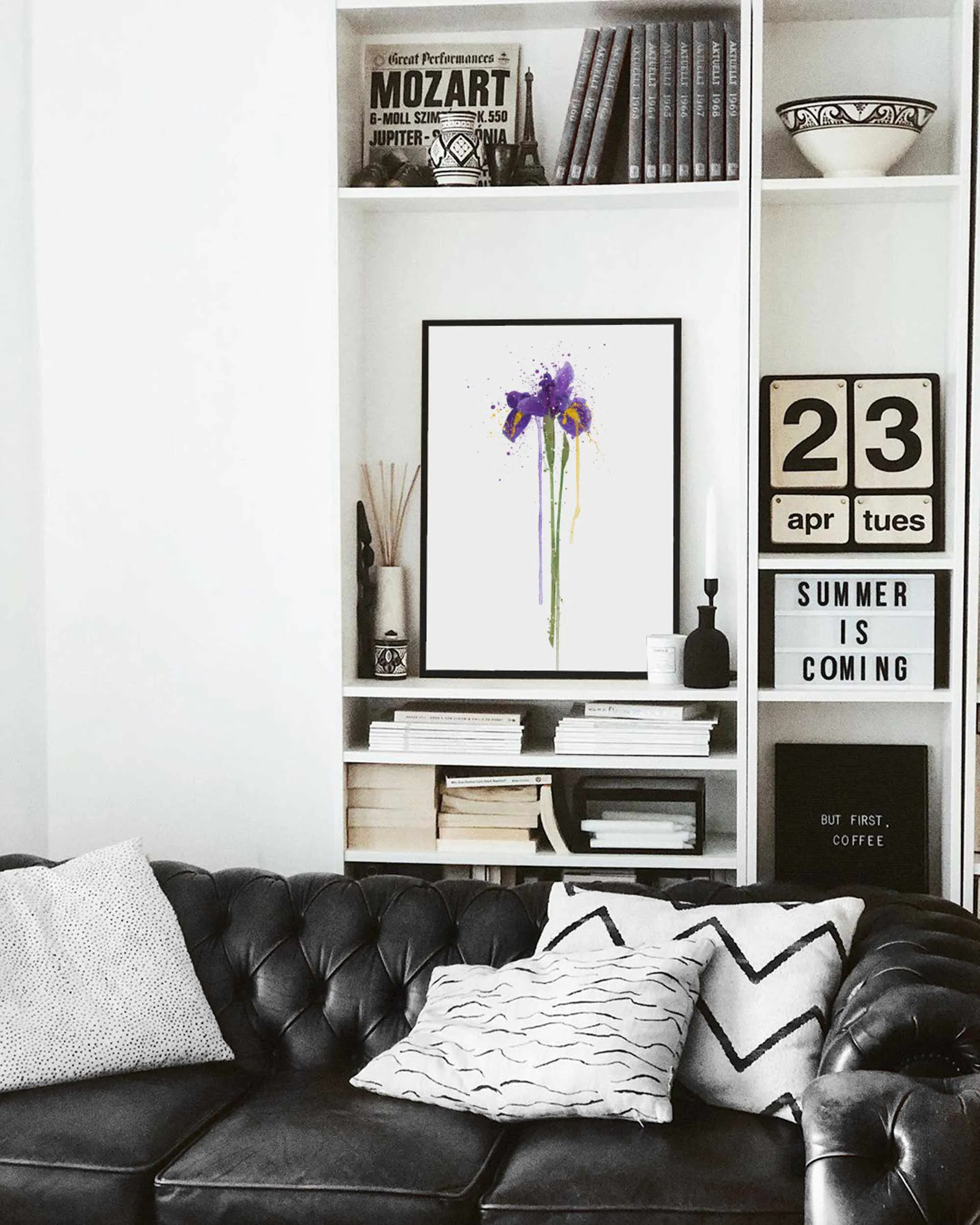 Flower Wall Art Print 'Iris'