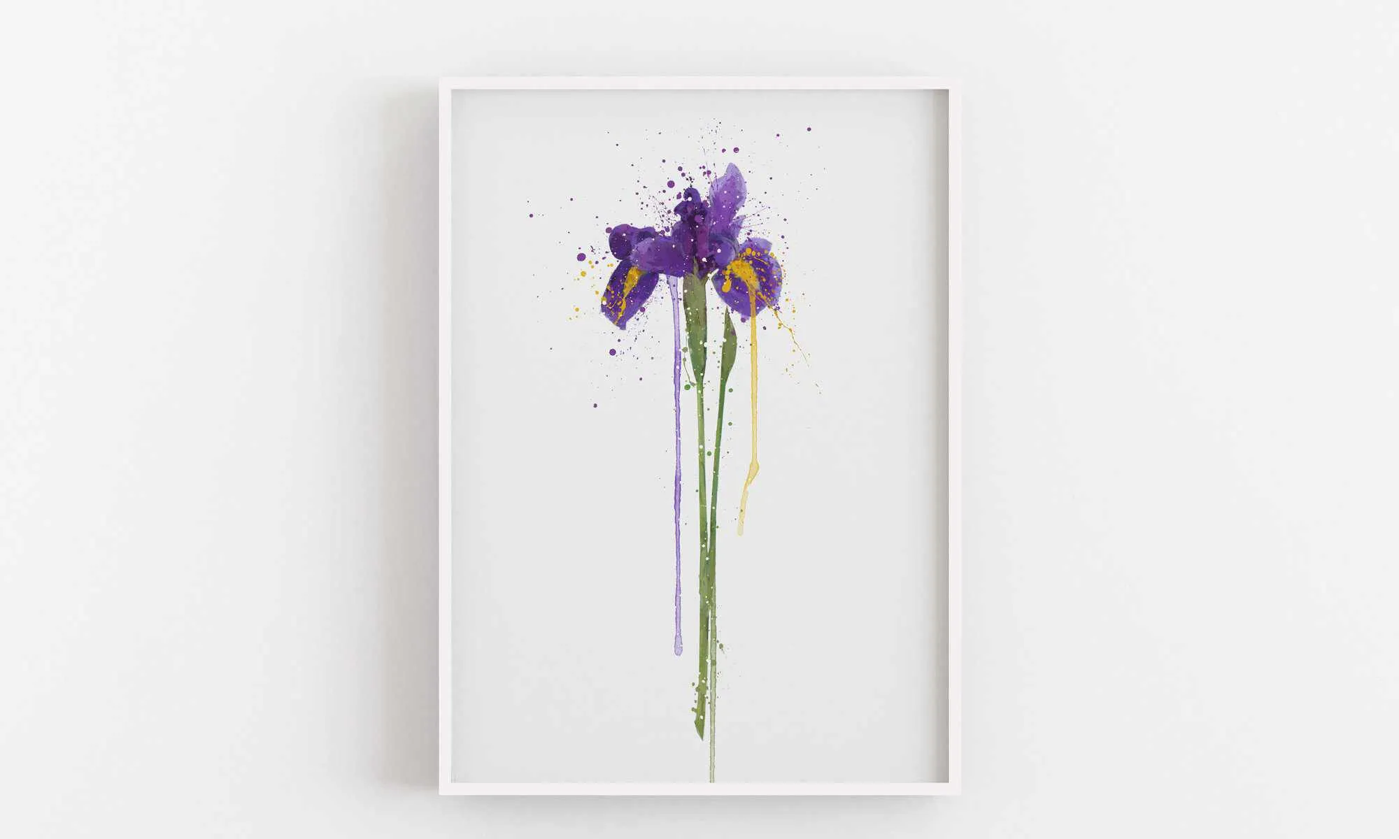 Flower Wall Art Print 'Iris'