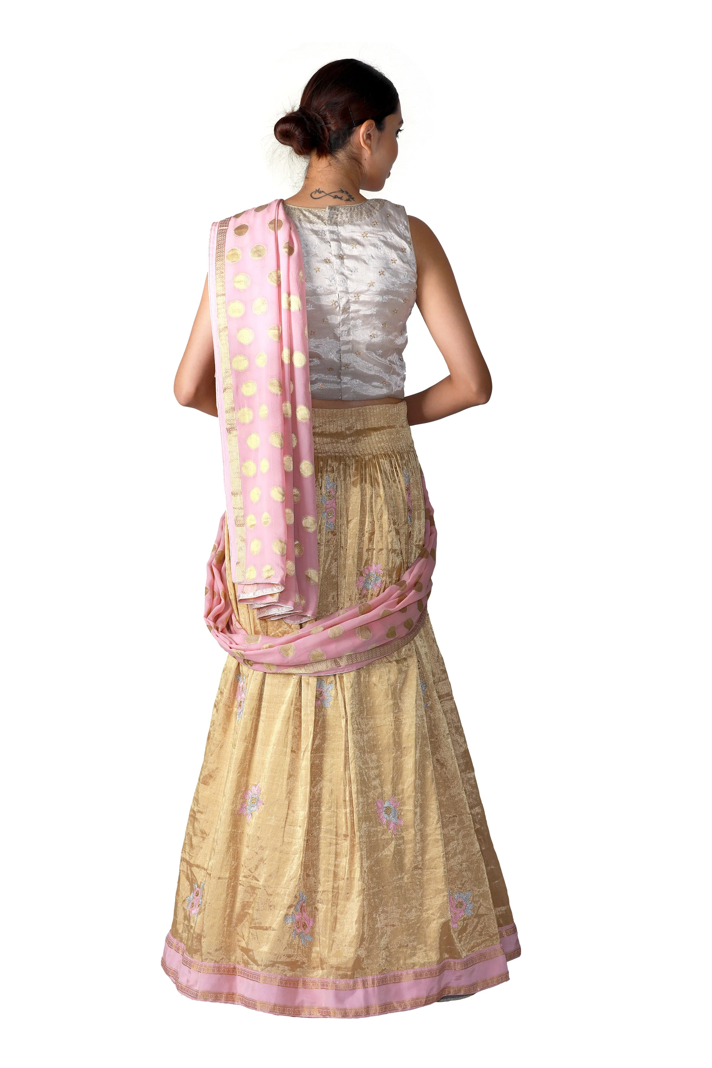 Gold and Silver Lehenga