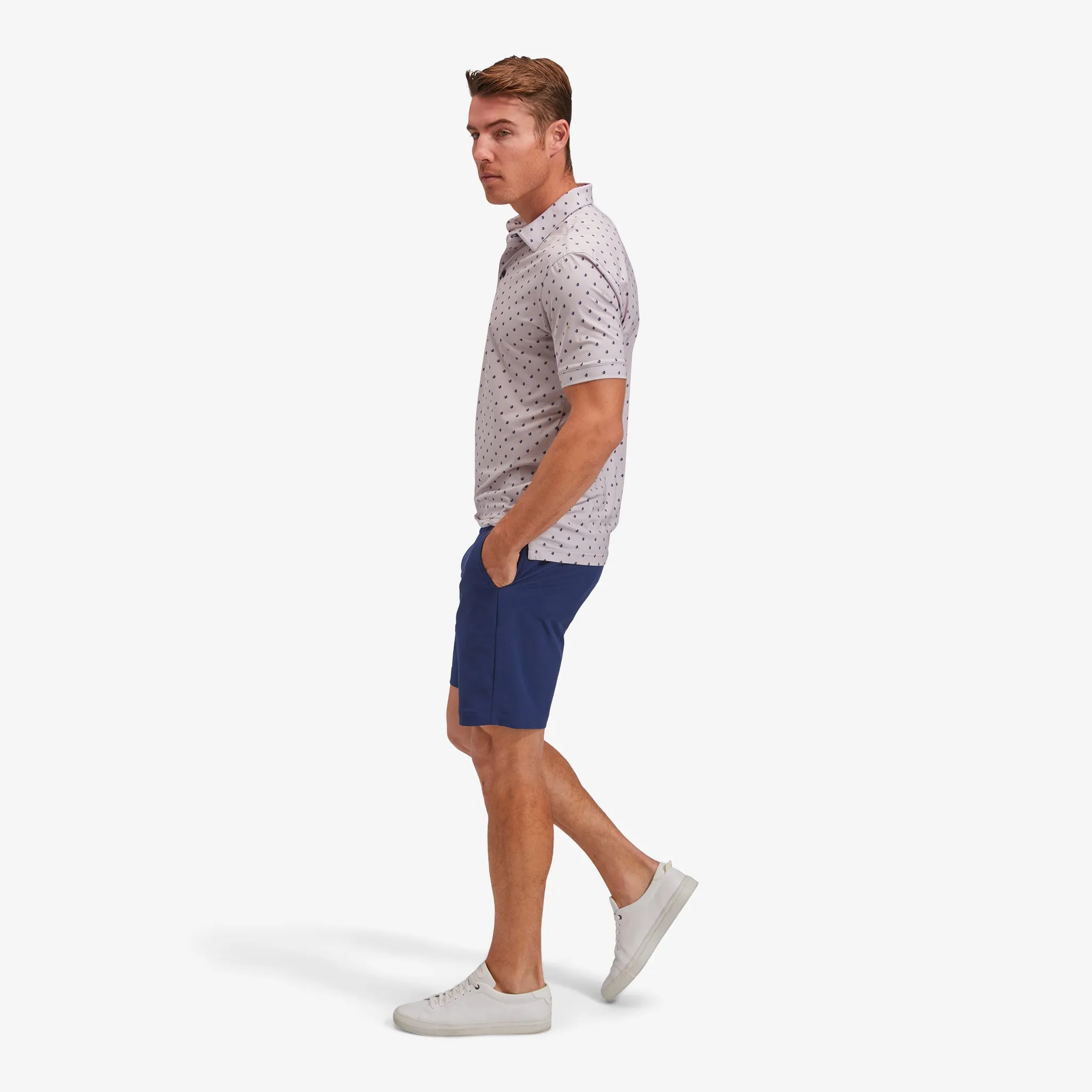 Gray Boat Geo Print