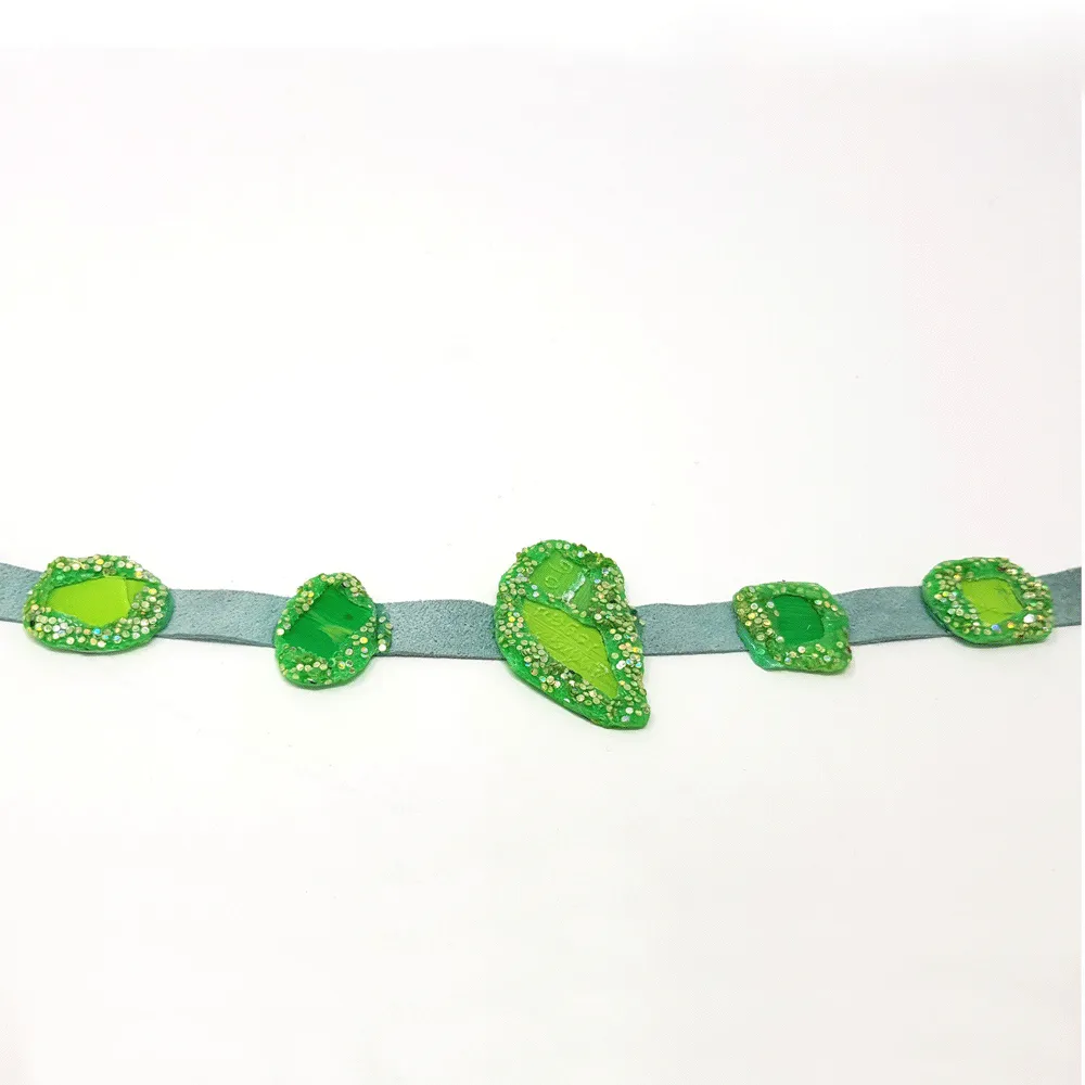 GREEN CHOKER NECKLACE, 2006