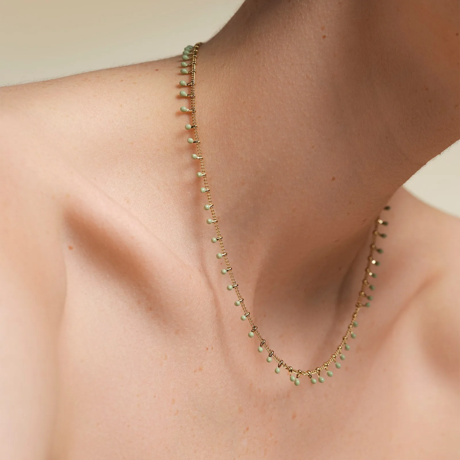 Green Drip Necklace