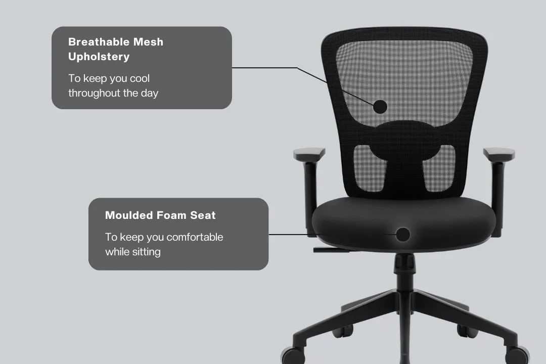Green Soul Jupiter Lite Mid Back Mesh  Office Chair