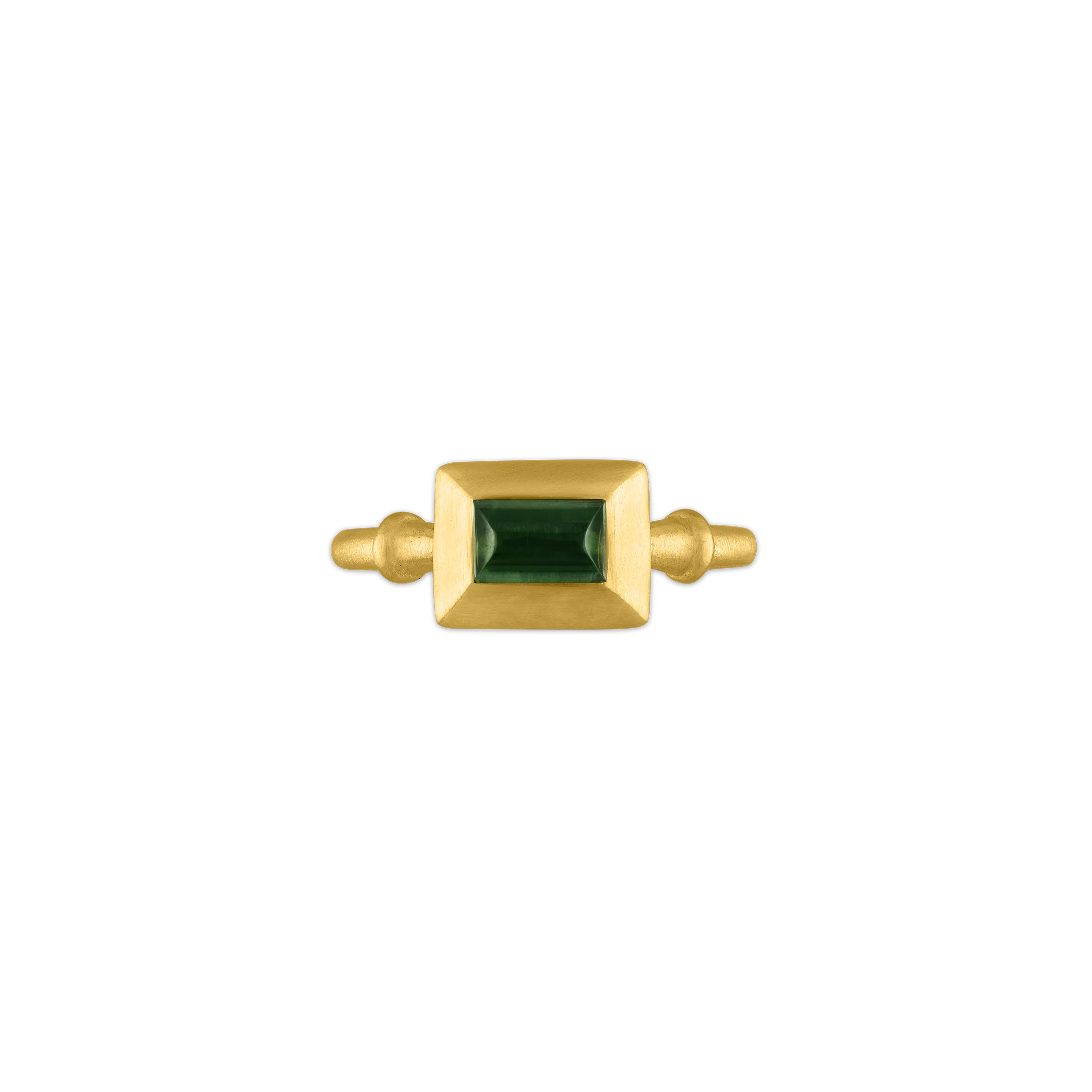 Green Tourmaline Capsa Ring