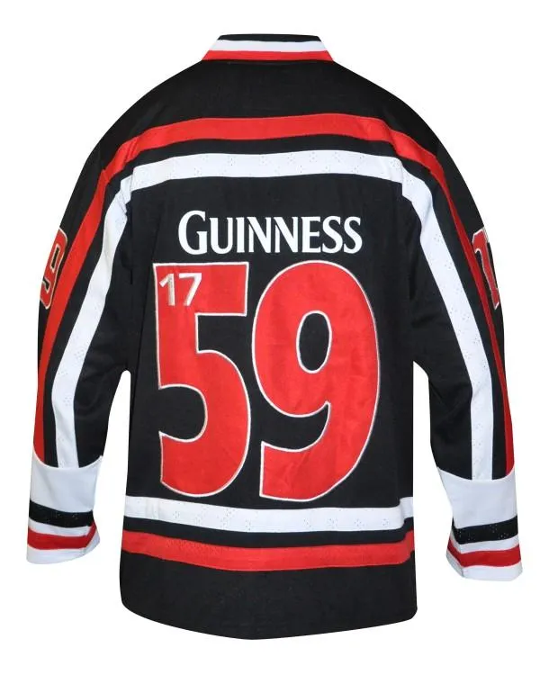 Guinness Red and White String Hockey Jersey