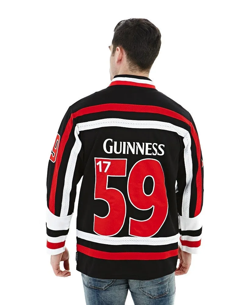 Guinness Red and White String Hockey Jersey