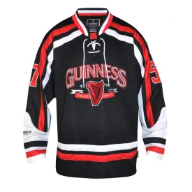 Guinness Red and White String Hockey Jersey