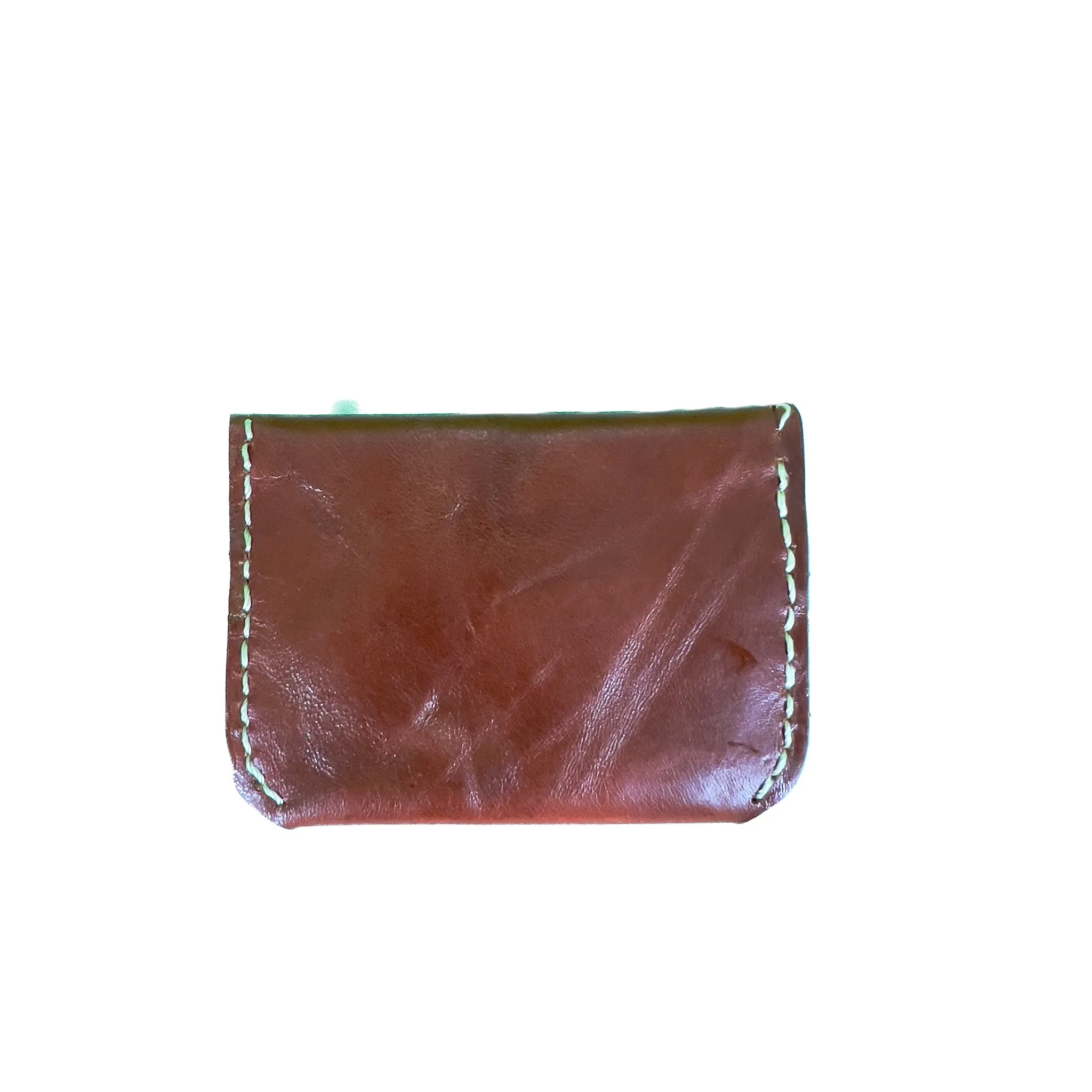 HAND SEWN LEATHER CARDHOLDER -STYLE 1-FLAP
