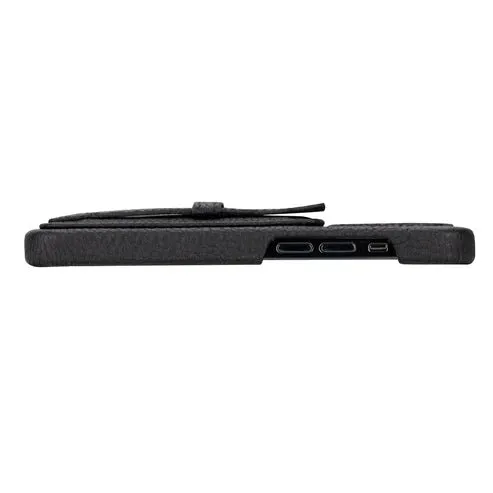 Hartford iPhone 14 PRO Finger Loop Case, Pebble Black