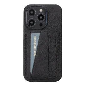 Hartford iPhone 14 PRO Finger Loop Case, Pebble Black