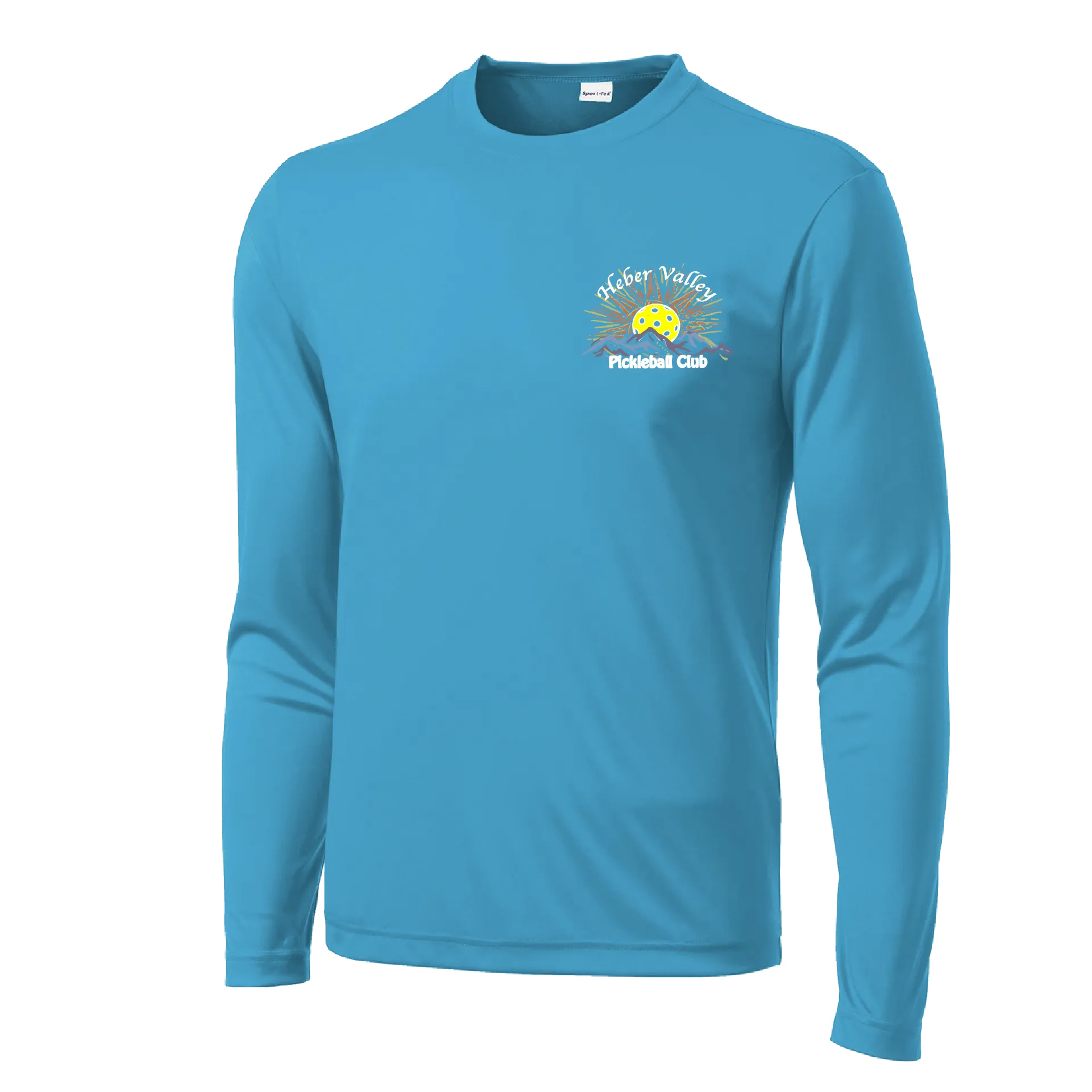 Heber Valley Pickleball Club (Small) | Men's Long Sleeve Pickleball Shirt | 100% Polyester