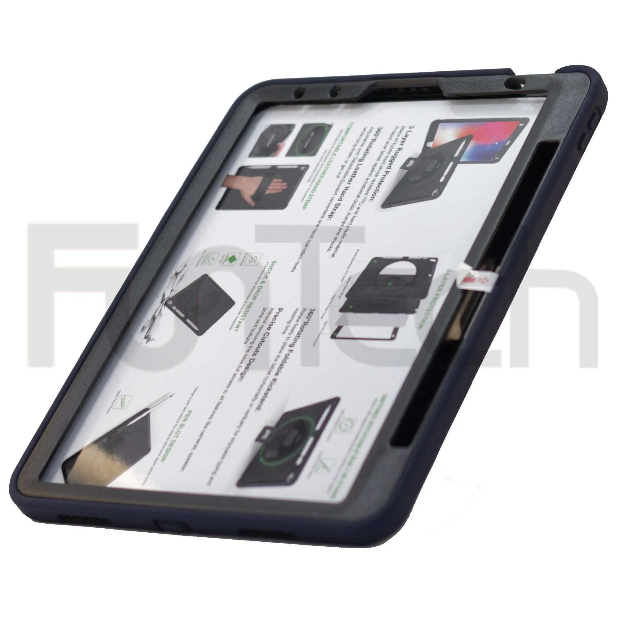 iPad Air case 4 10.9 inch/ Pro 11/ 2020/ 2018, Hard Shockproof Case Color Blue