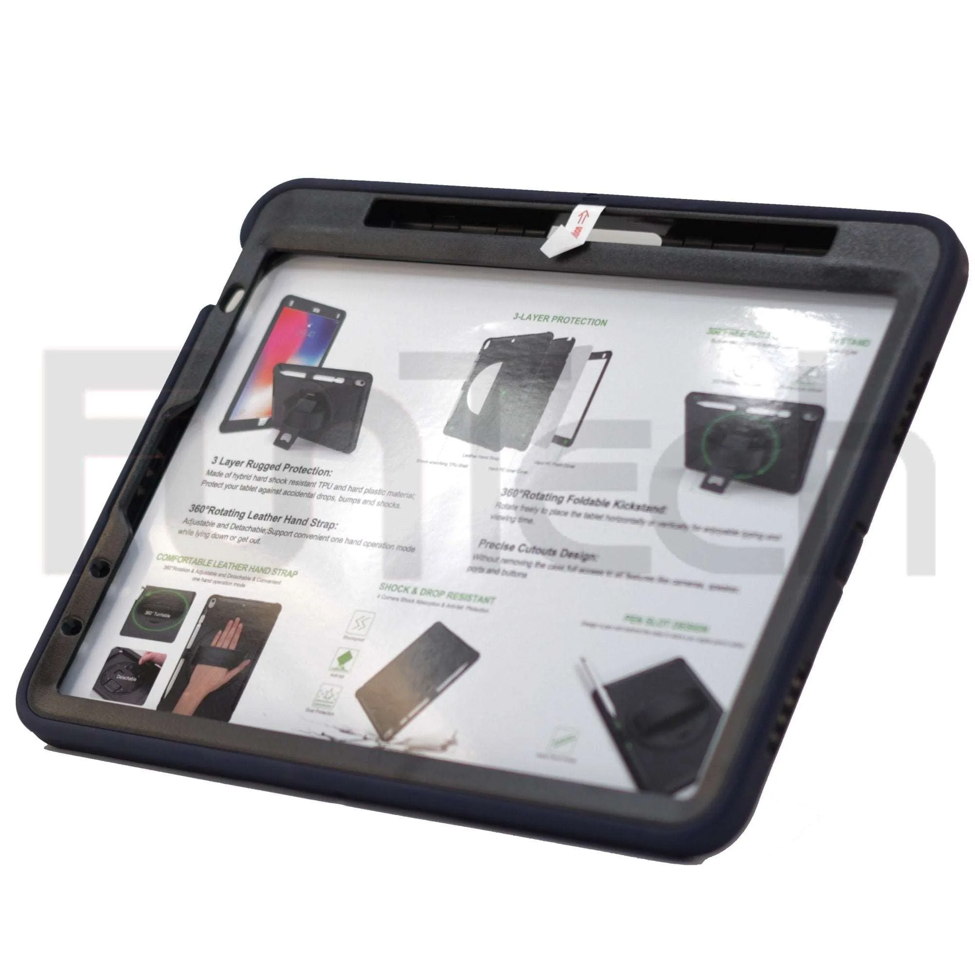 iPad Air case 4 10.9 inch/ Pro 11/ 2020/ 2018, Hard Shockproof Case Color Blue