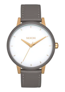 Kensington Leather - Gold / White / Gray