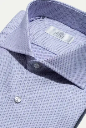 Light blue textured shirt - Made In Italy