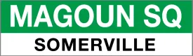 MBTA Green Line Magoun Square Station Magnet