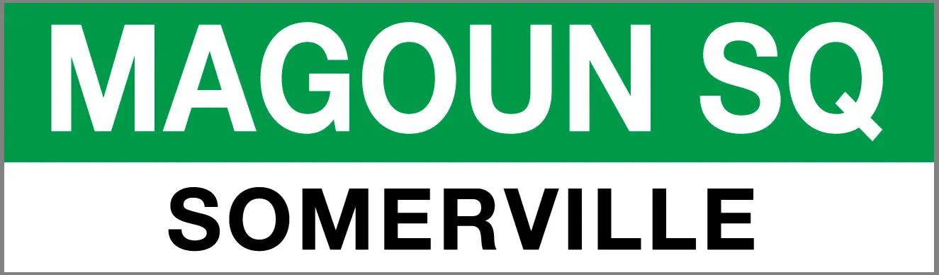 MBTA Green Line Magoun Square Station Magnet
