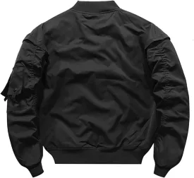 Men's Trendy Baseball Collar Varsity Retro Embroidered Print Jacket