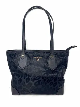Michael Michael Kors Size Black Animal Print Nylon Designer Tote