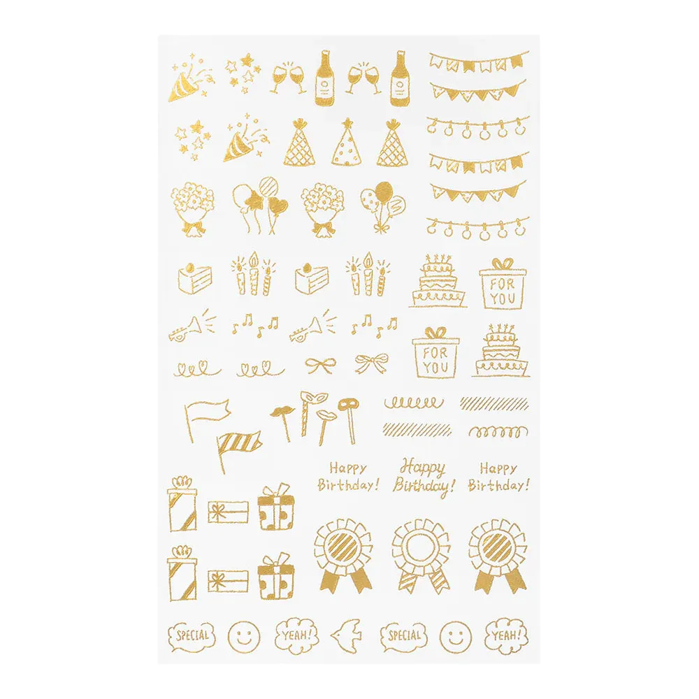 Midori Gold Foil Transfer Stickers {multiple styles}
