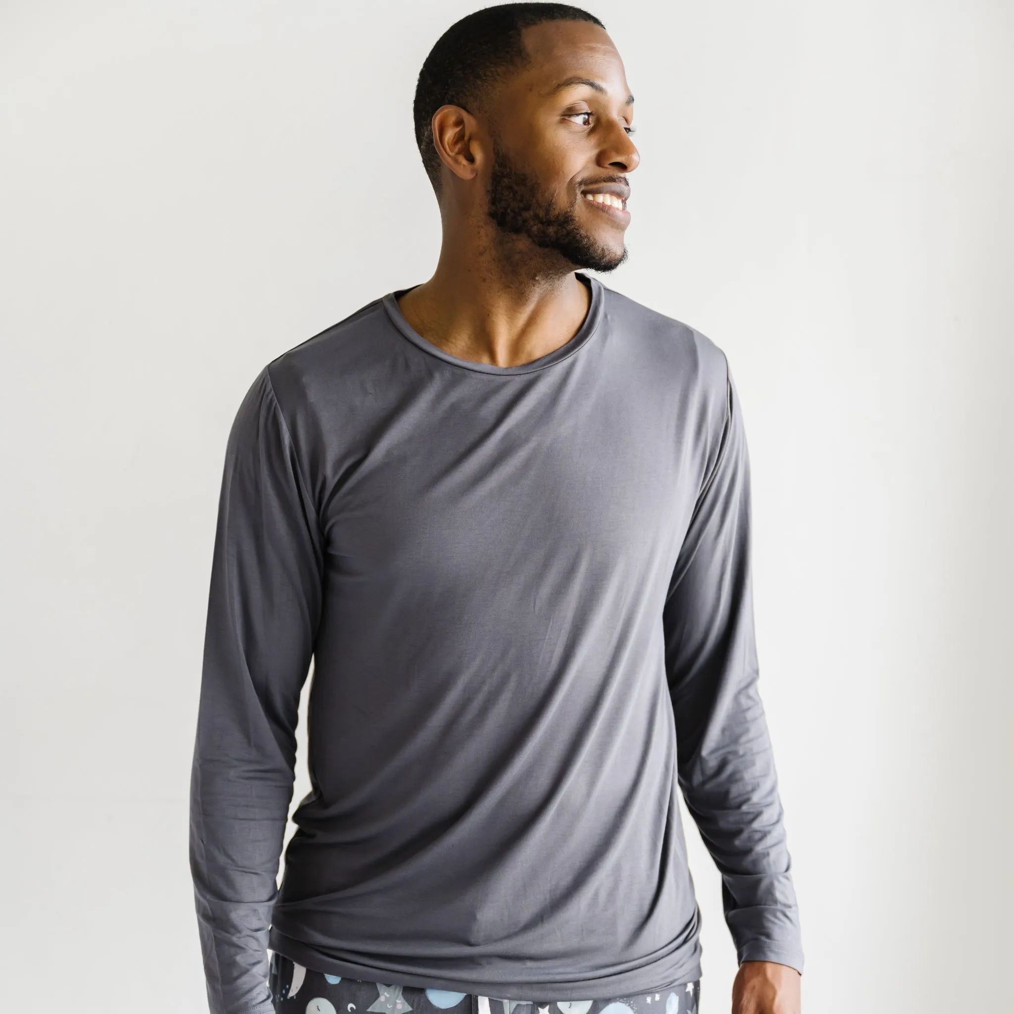 Moon Gray Men's Pajama Top