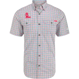 Ole Miss Frat Tattersall Short Sleeve Shirt